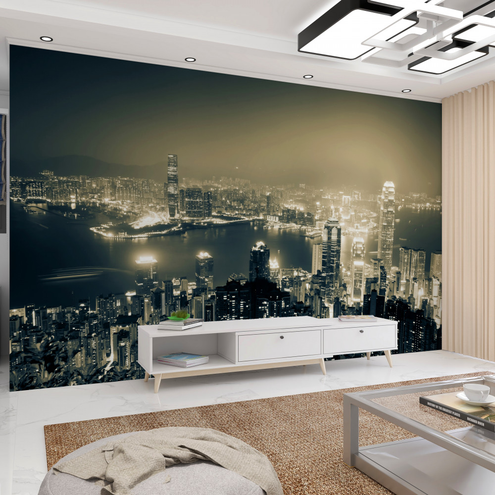 Fototapeta Nocny widok na Hongkong