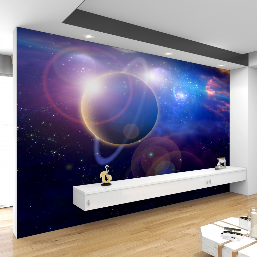 Fototapeta planety na rozgwieżdżonym niebie