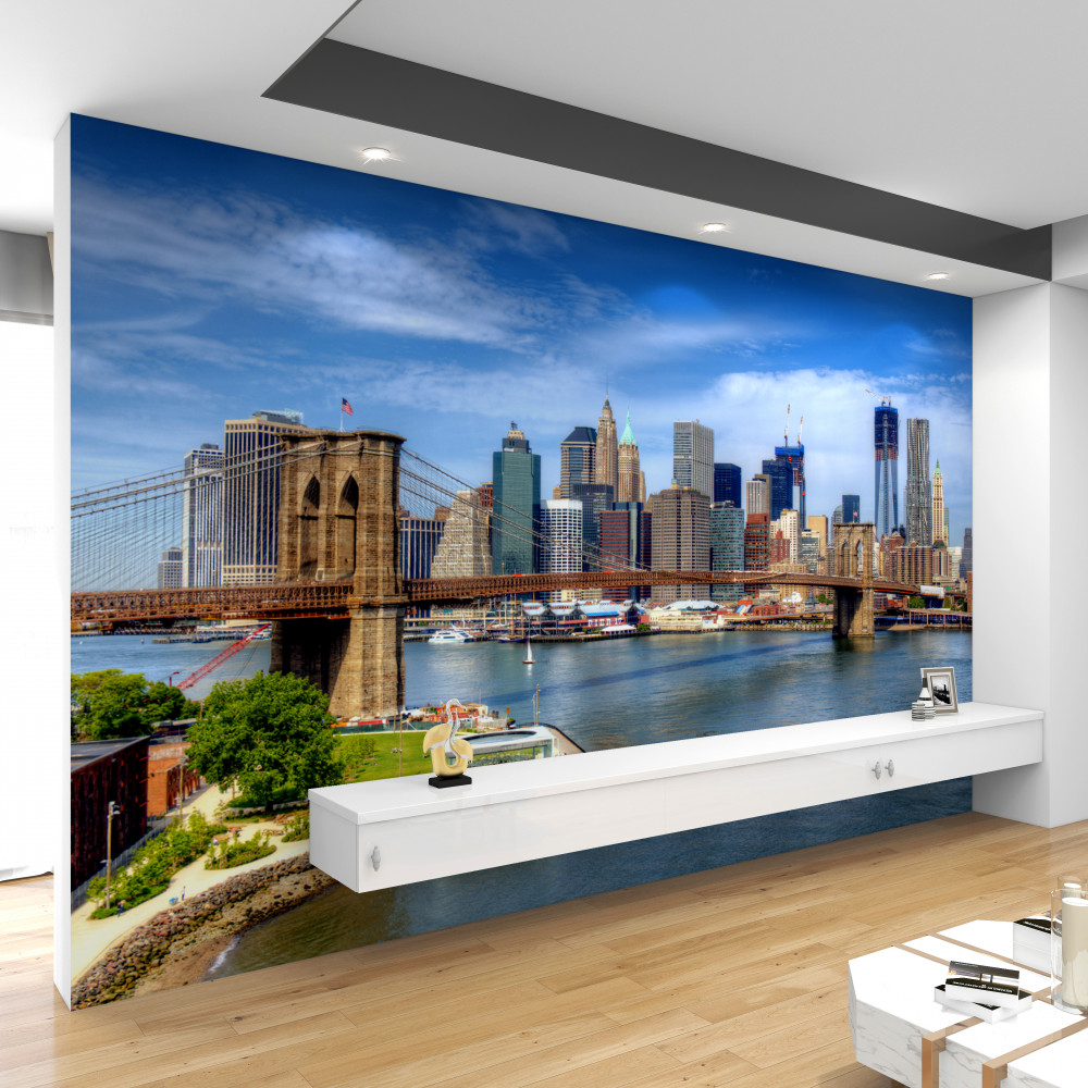 Fototapeta Most Brookliński i Dolny Manhattan