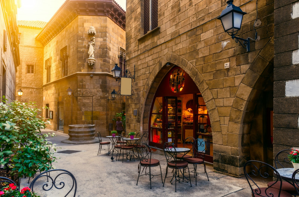 Fototapeta Dzielnica Gotycka, Barcelona