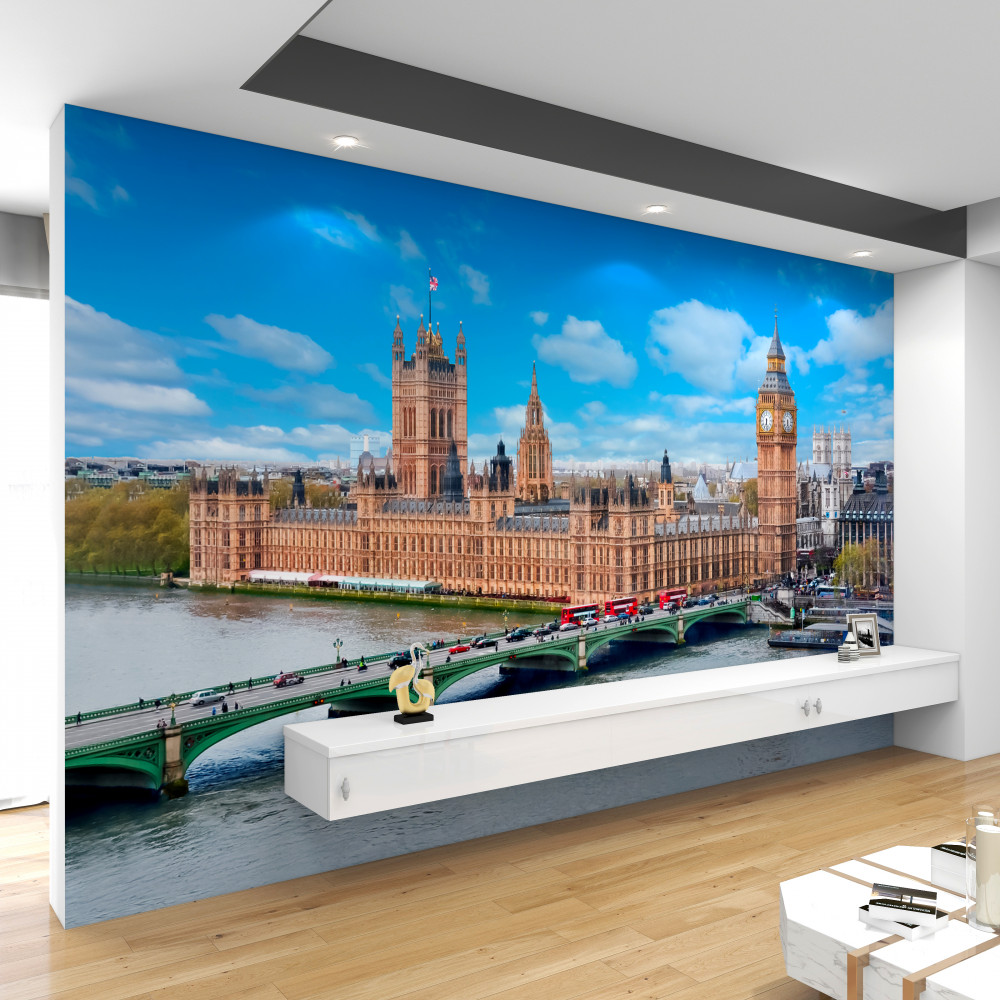 Fototapeta serce londynu, big ben i parlament