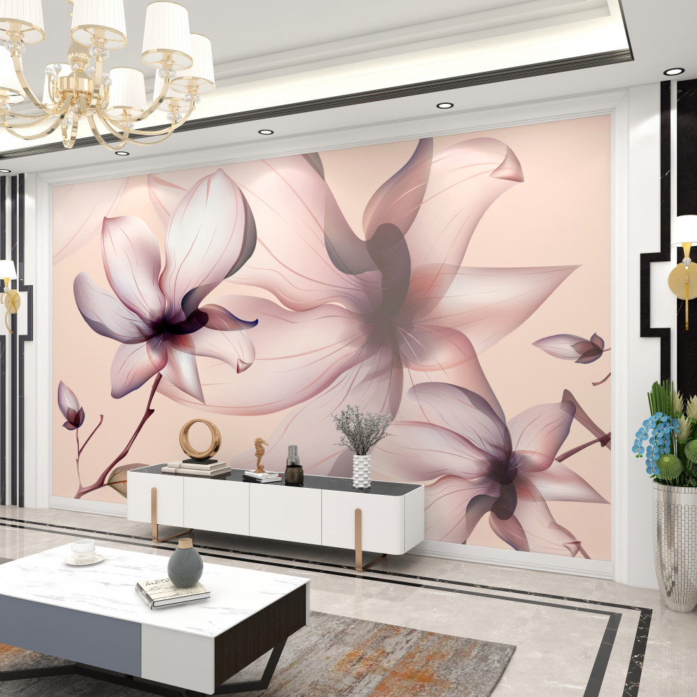 Fototapeta magnolie na jasnym tle