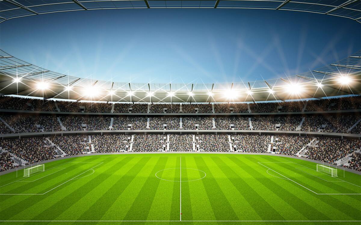 Fototapeta Arena piłkarska z widzami