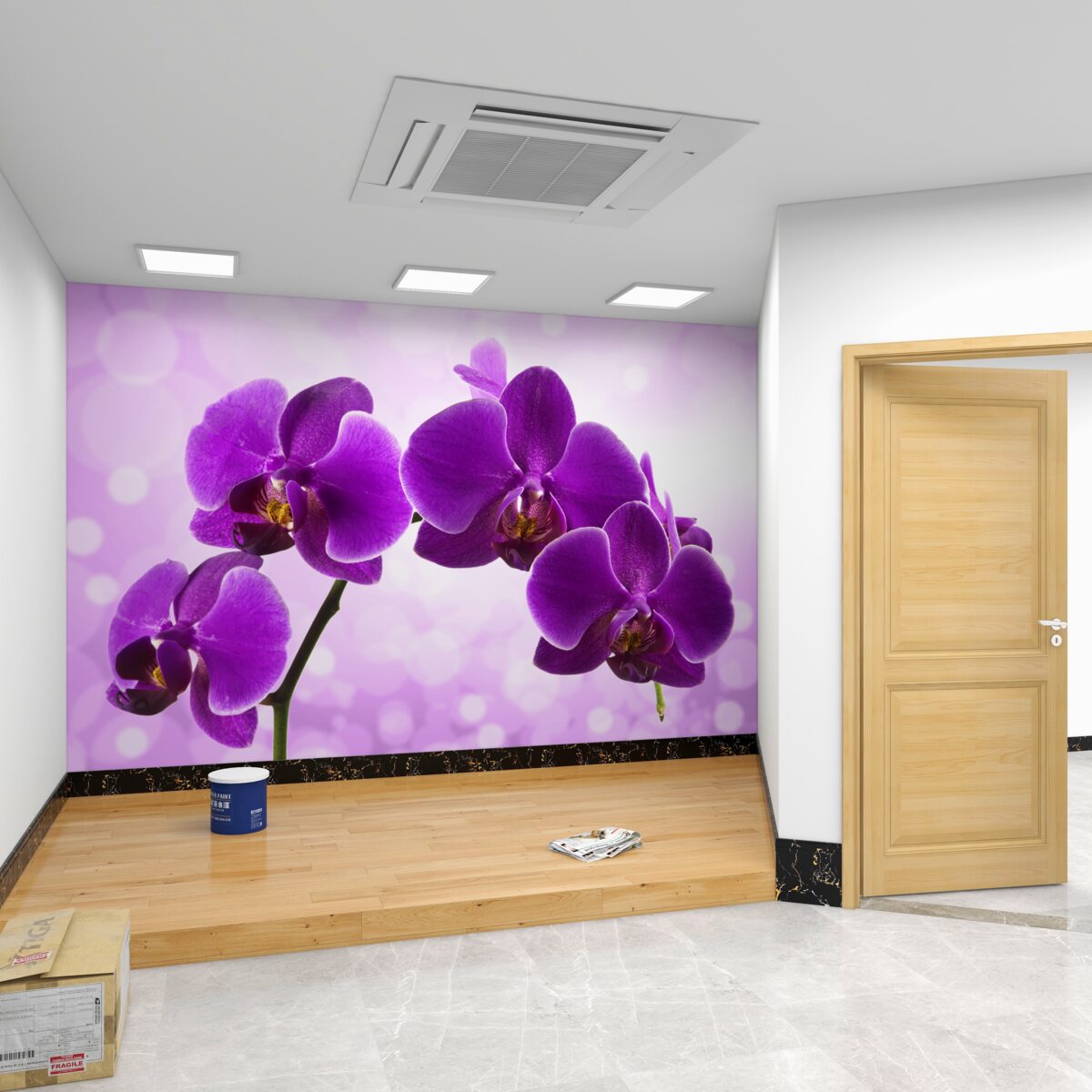 Fototapeta Ciemnofioletowa orchidea