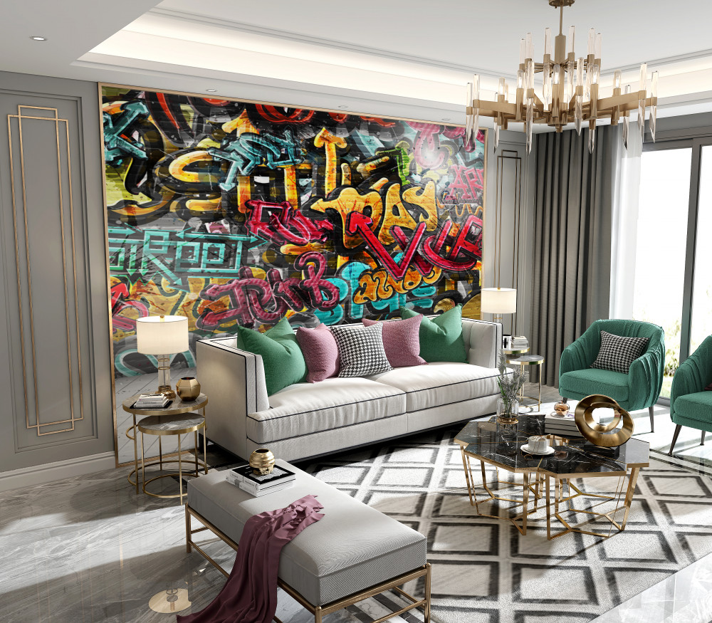 Fototapeta kolorowe uliczne graffiti