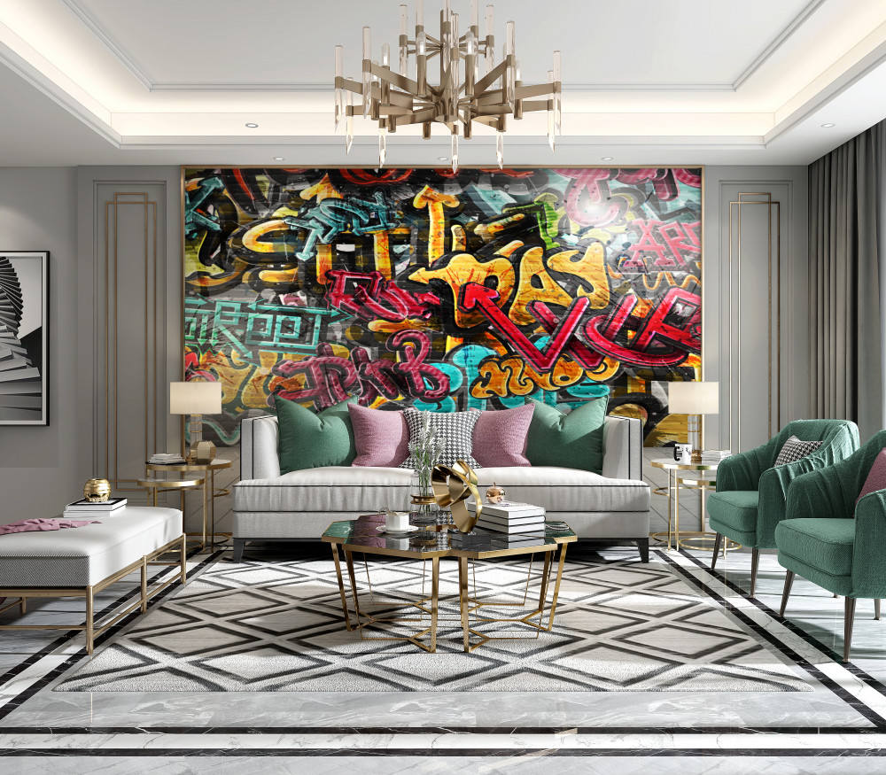 Fototapeta kolorowe uliczne graffiti