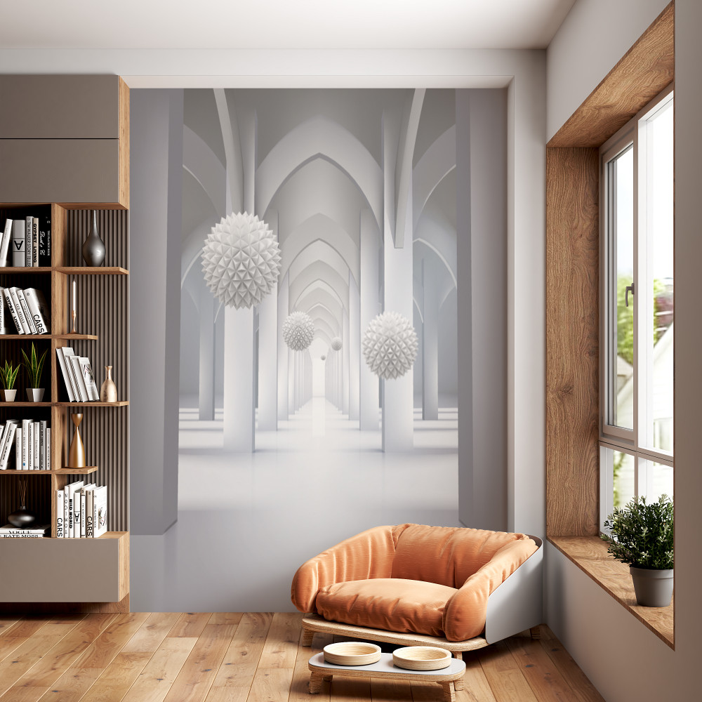 Fototapeta abstrakcja gotyckich kolumnad