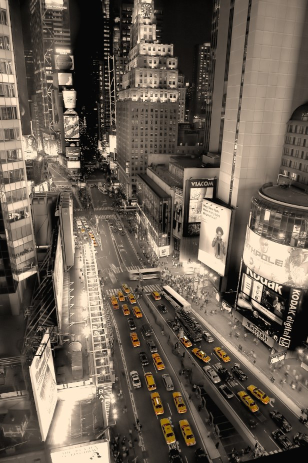 Fototapeta Times Square i żółte taksówki