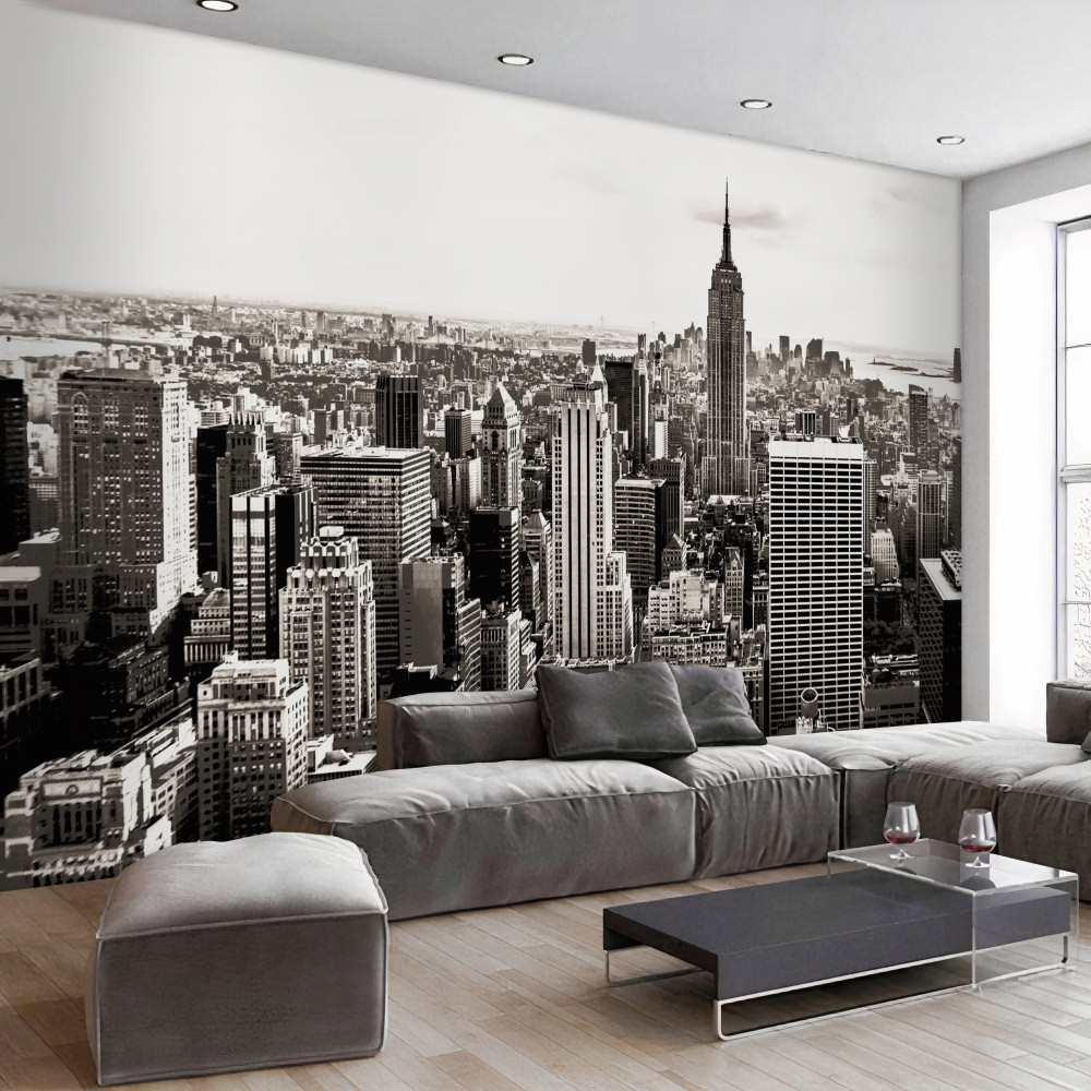 Fototapeta retro panorama Manhattanu