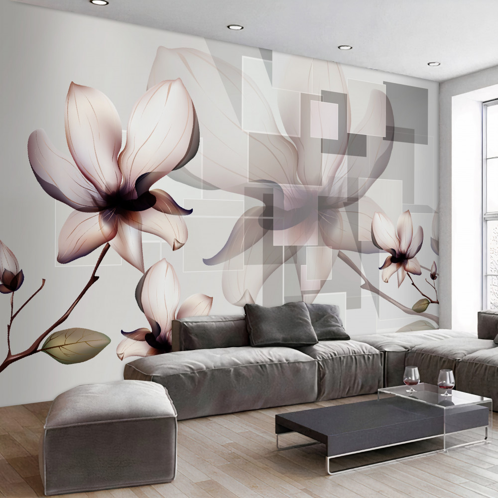 Fototapeta duże białe magnolie