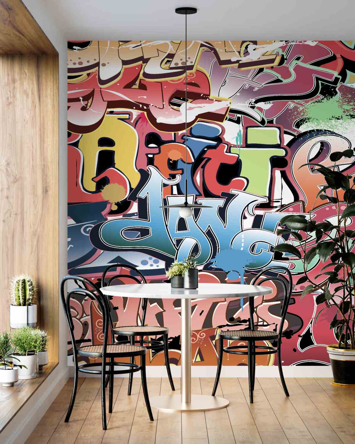 Fototapeta Wielobarwne litery graffiti