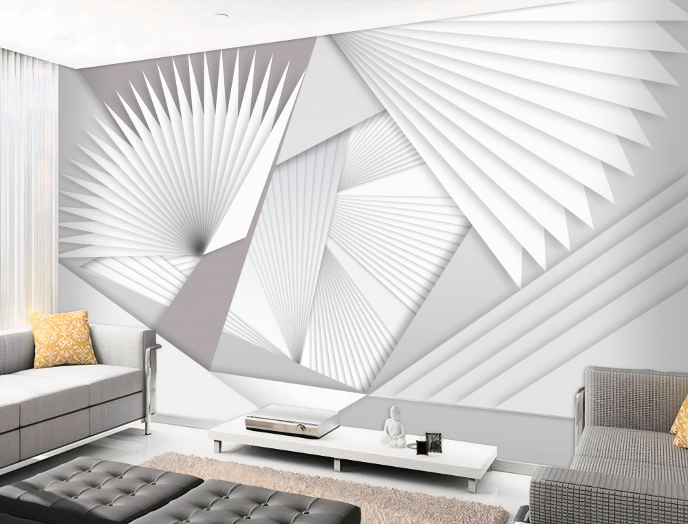 Fototapeta geometryczne kształty w perspektywie