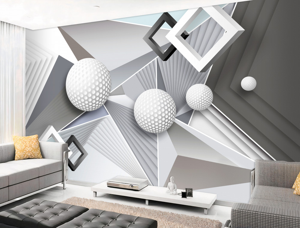 Fototapeta kule i kostki abstrakcji geometrycznej