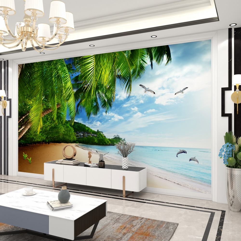 Fototapeta piaszczysta plaża na bezludnej wyspie
