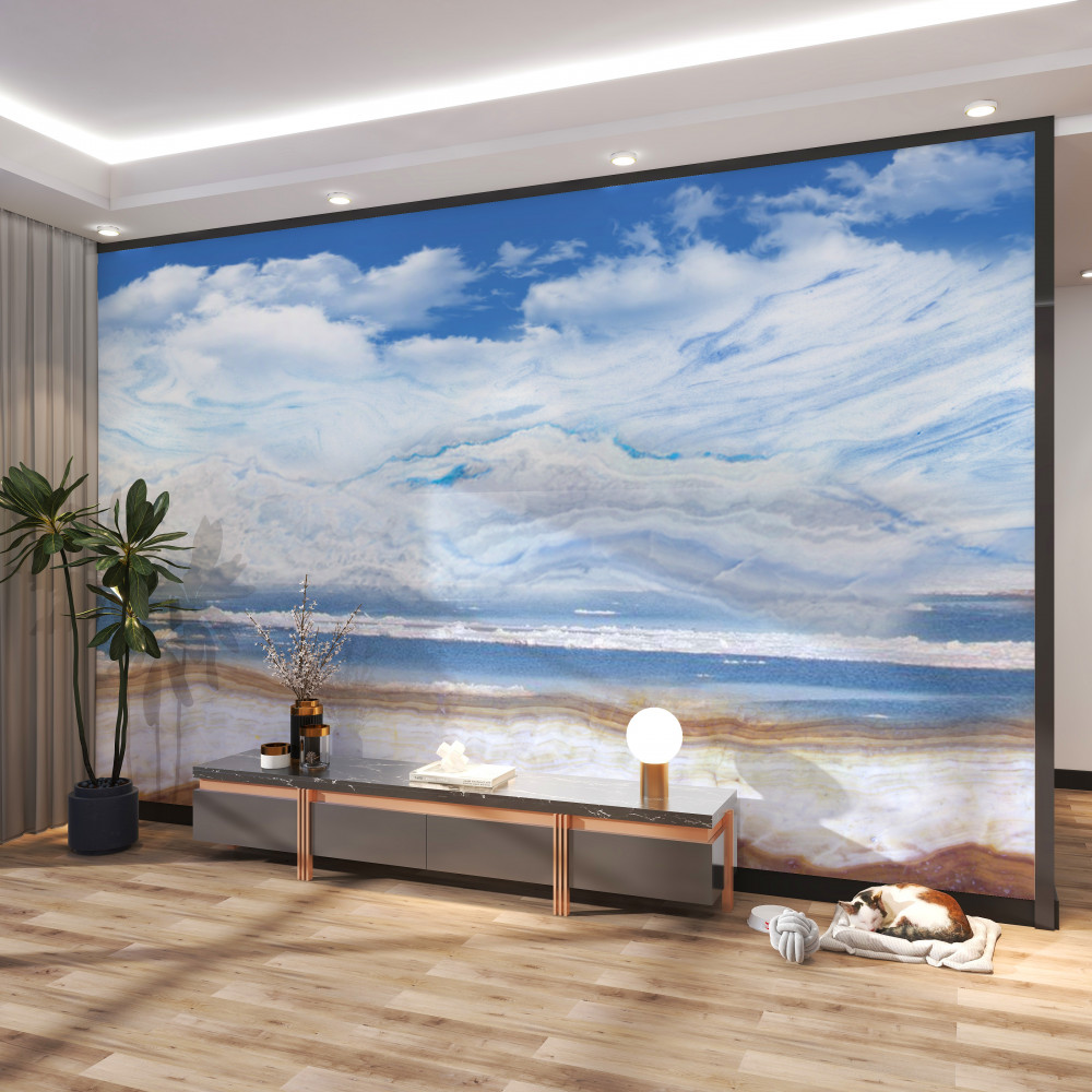 Fototapeta piaszczysta plaża i spokojne morze