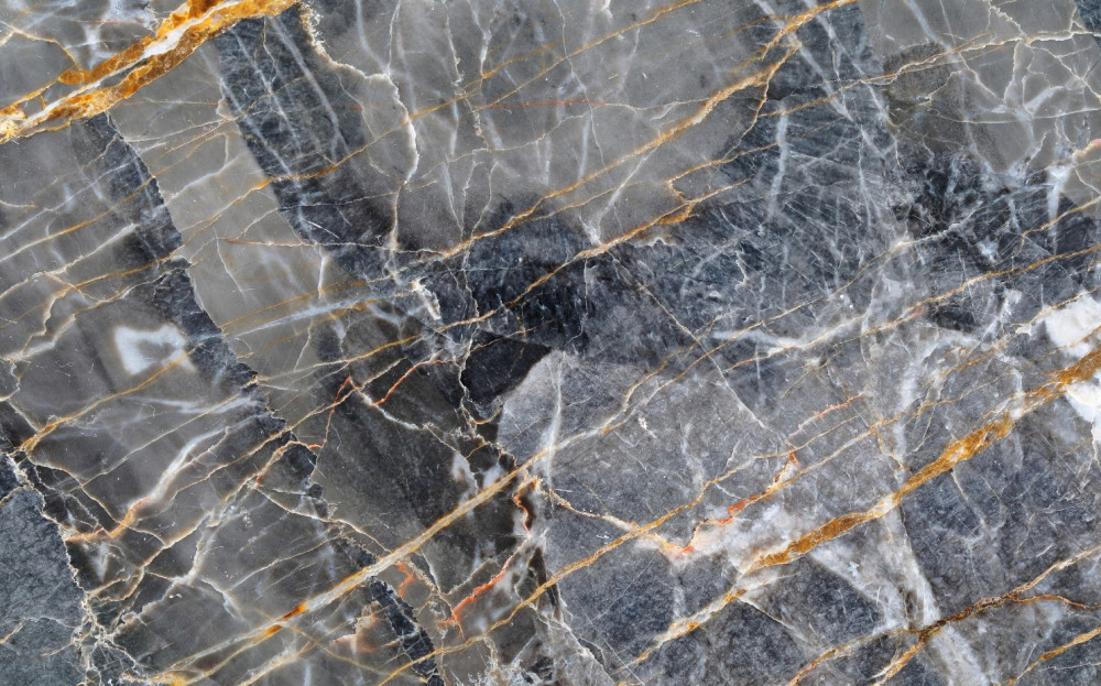 Fototapeta ciemny marmur ze złotymi nitkami