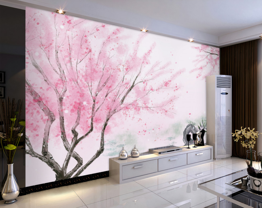 Fototapeta różowa sakura w pobliżu wody