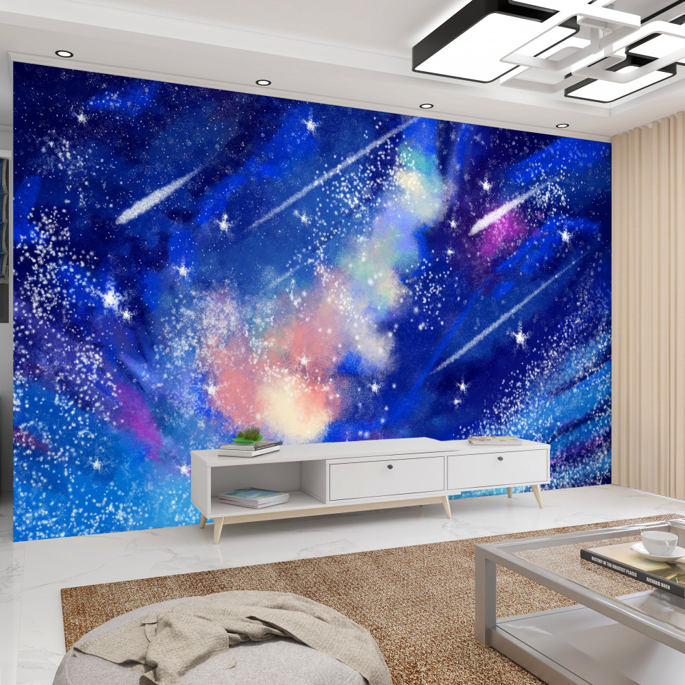 Fototapeta błękitne nocne niebo
