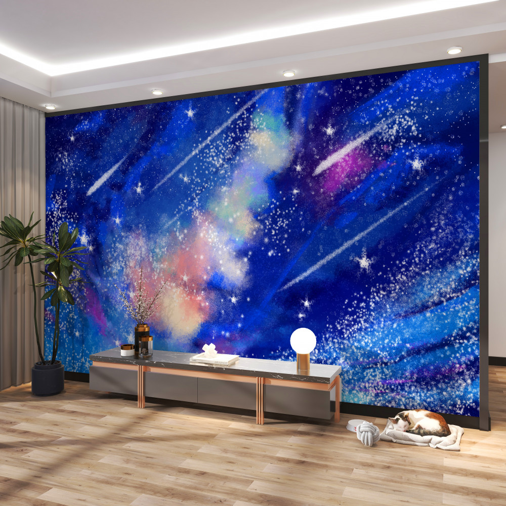 Fototapeta błękitne nocne niebo