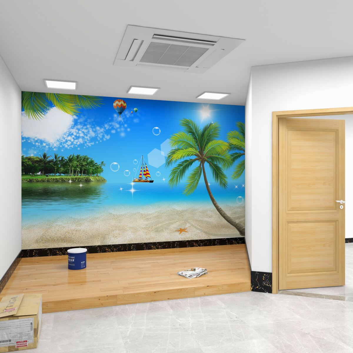 Fototapeta Krajobraz oceanu i plaża
