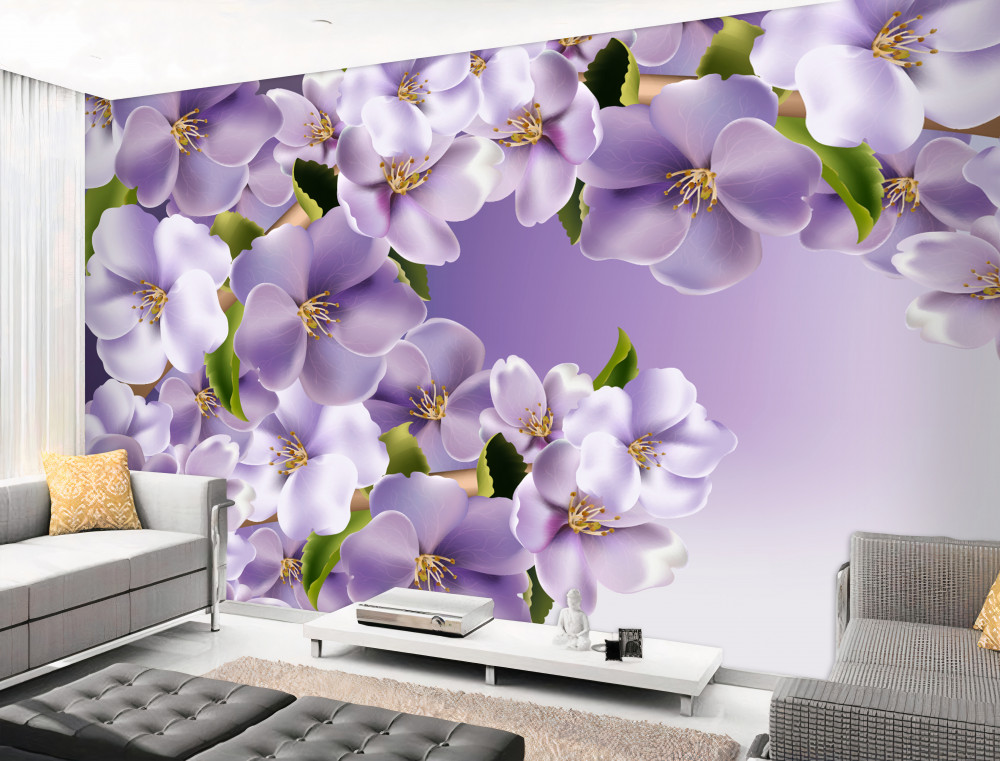 Fototapeta liliowe kolory delikatnej orchidei