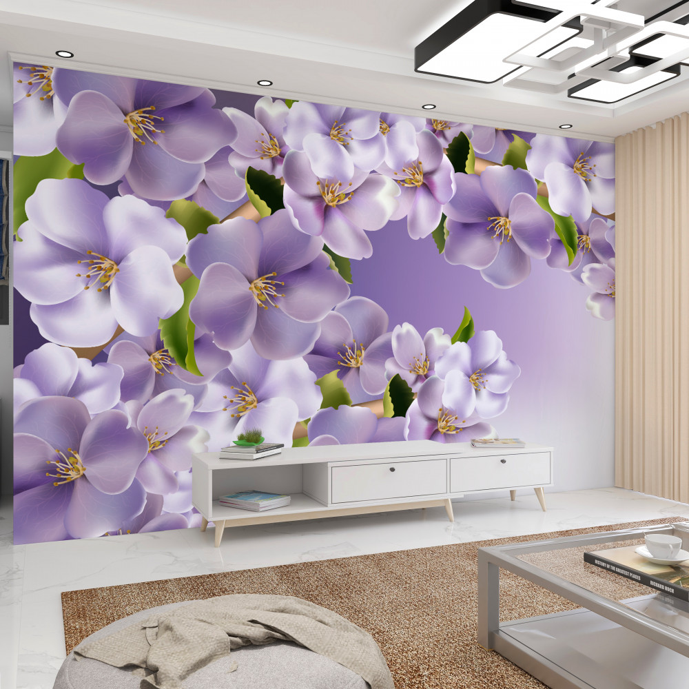 Fototapeta liliowe kolory delikatnej orchidei