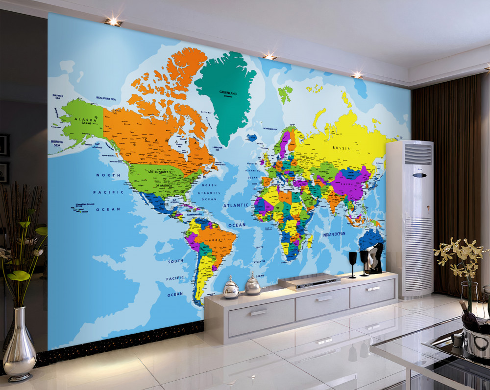 Fototapeta geopolityczna mapa świata