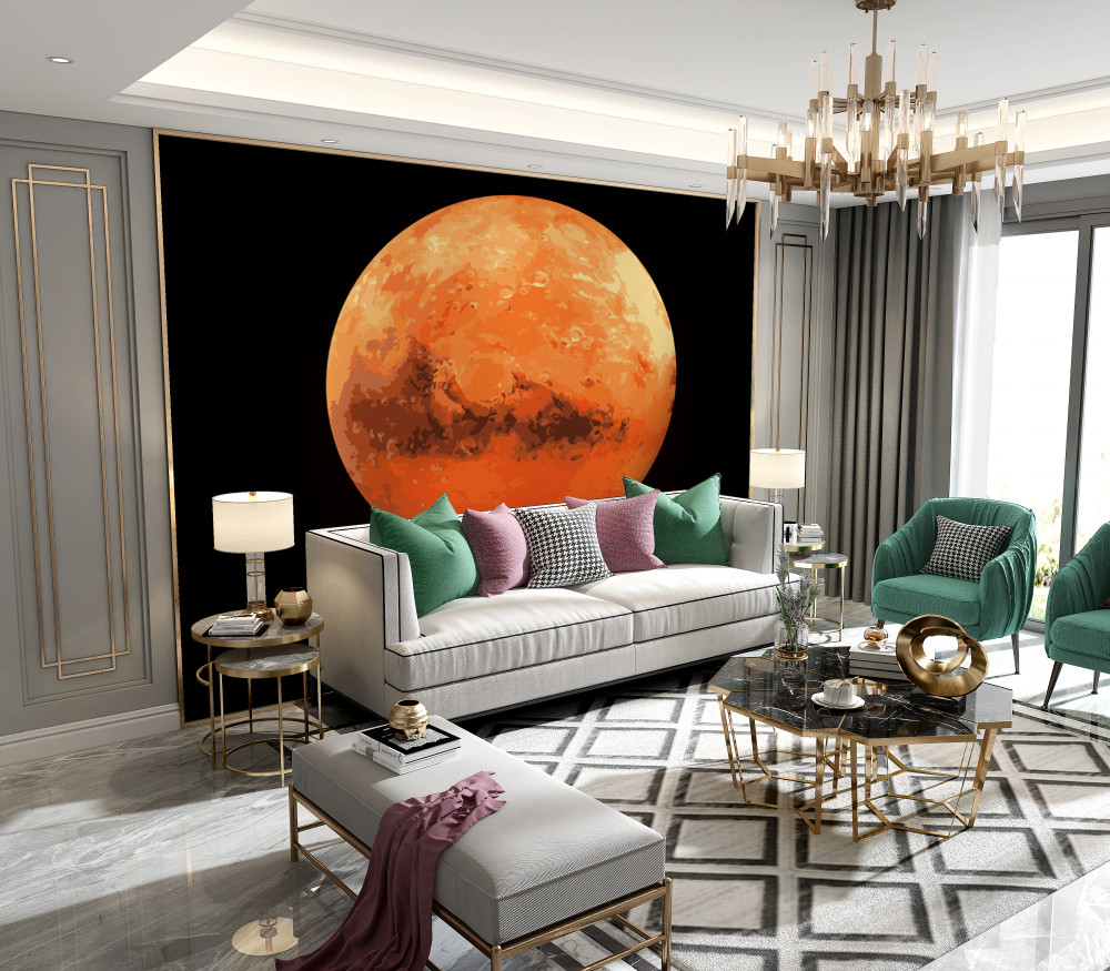 Fototapeta planeta mars blisko
