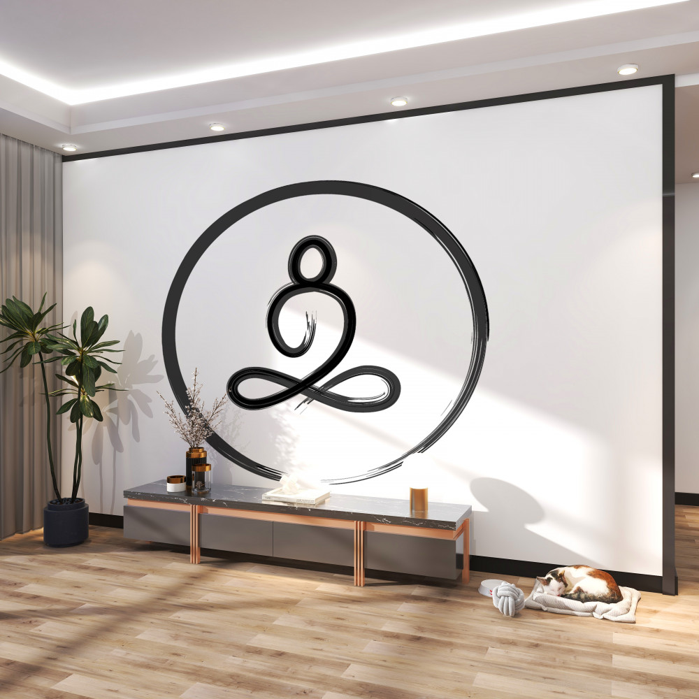 Fototapeta siedzący Budda zen