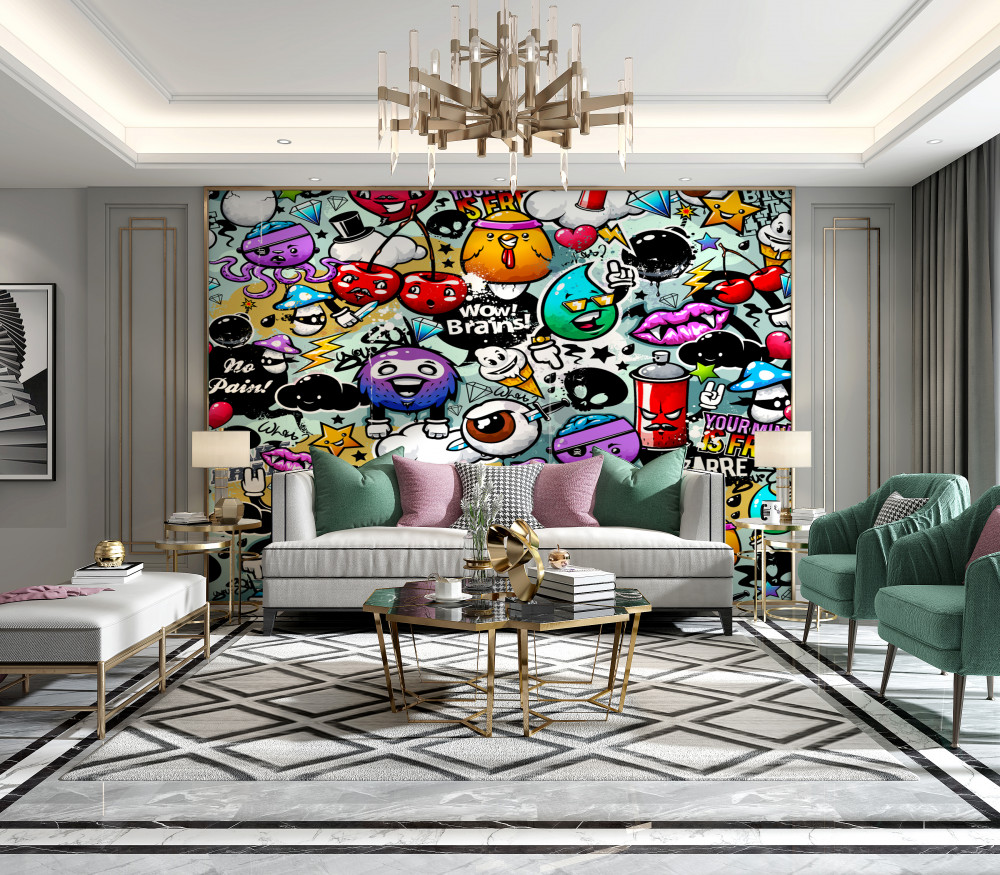 Fototapeta kolorowe graffiti