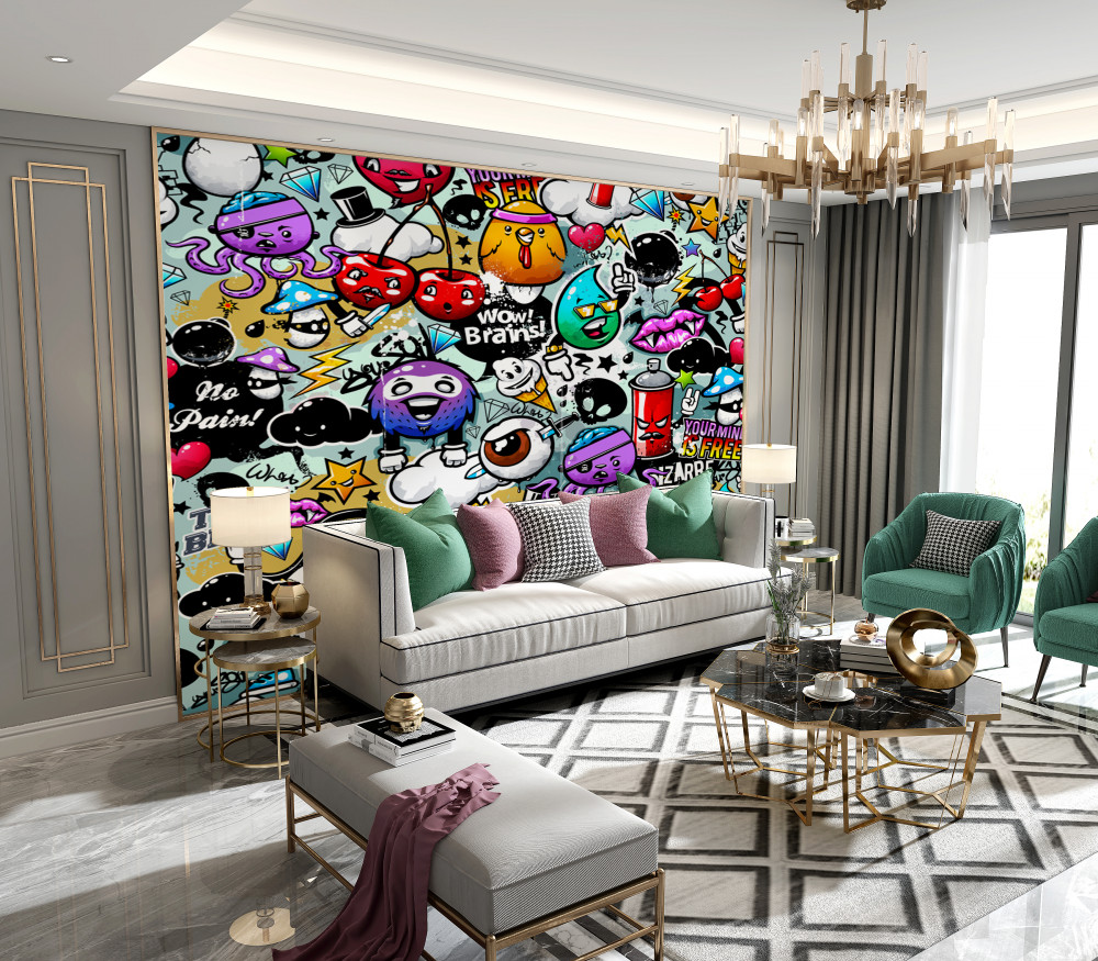 Fototapeta kolorowe graffiti