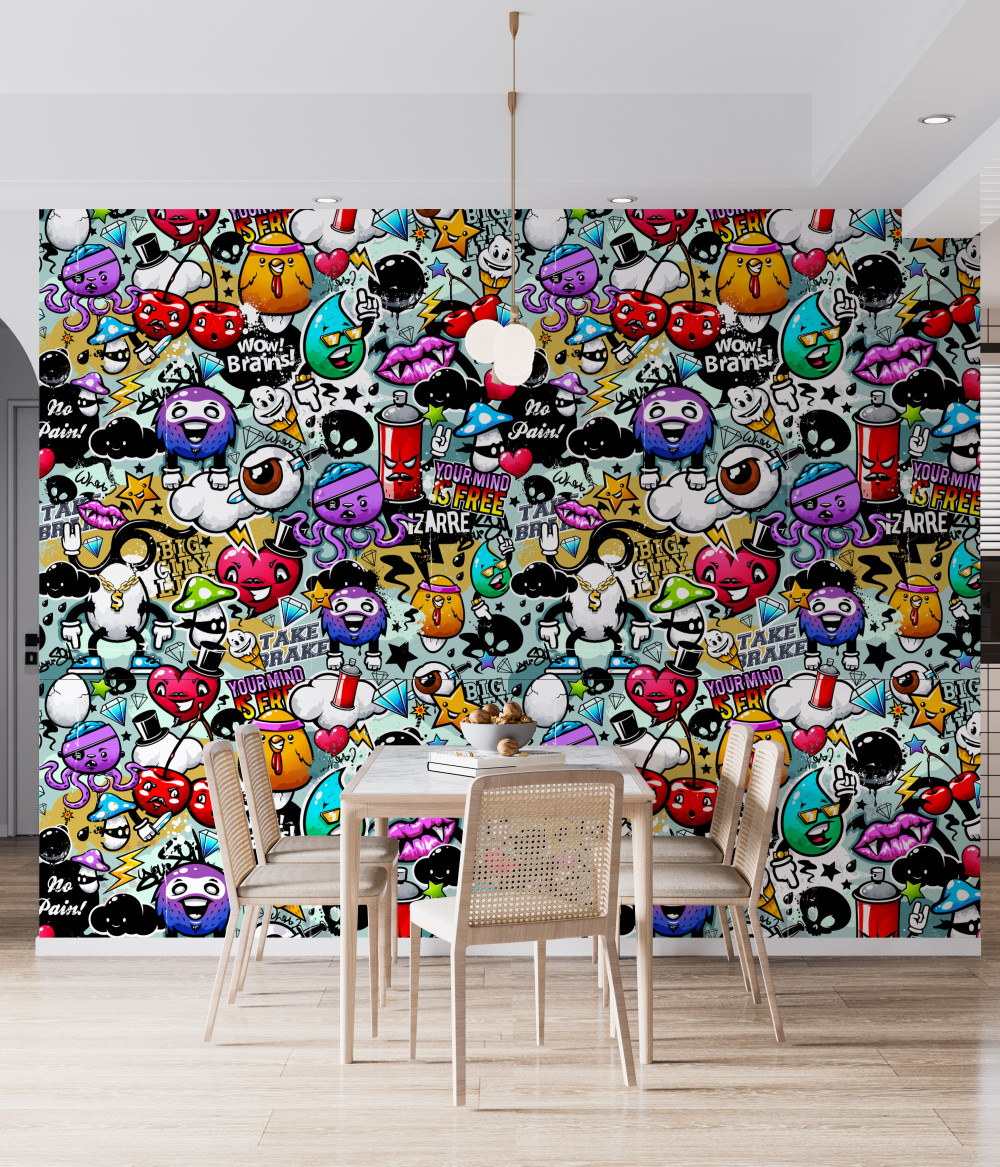 Fototapeta kolorowe graffiti