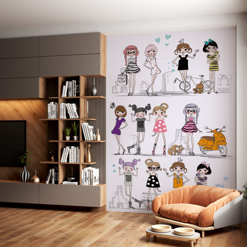 Fototapeta dziewczyny z kreskówek