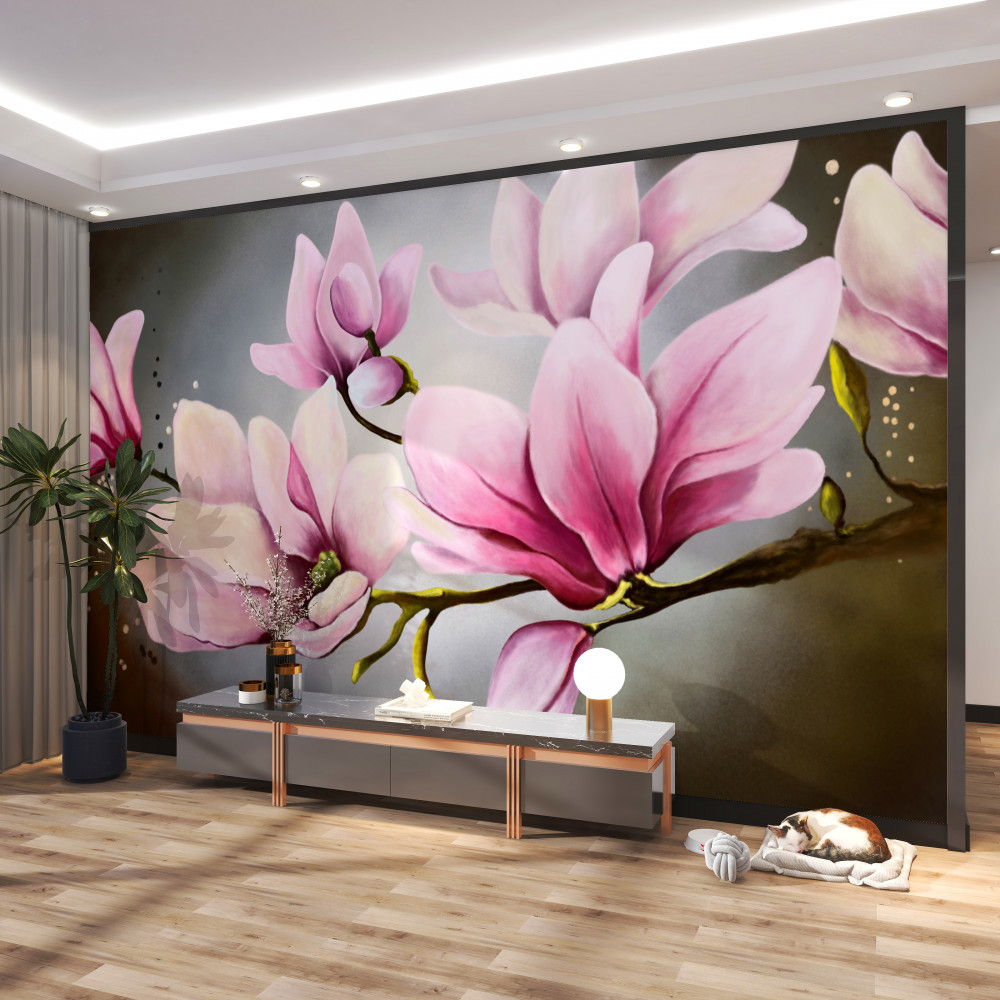 Fototapeta delikatne kwiaty magnolii