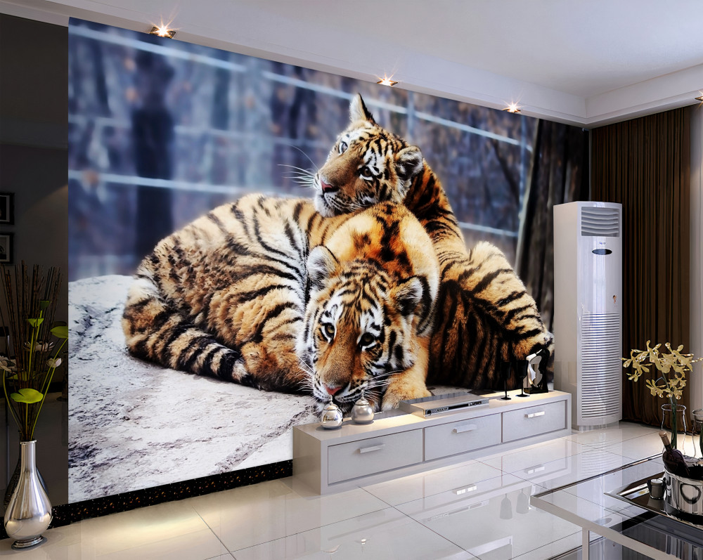 Fototapeta piękne tygrysy śpią