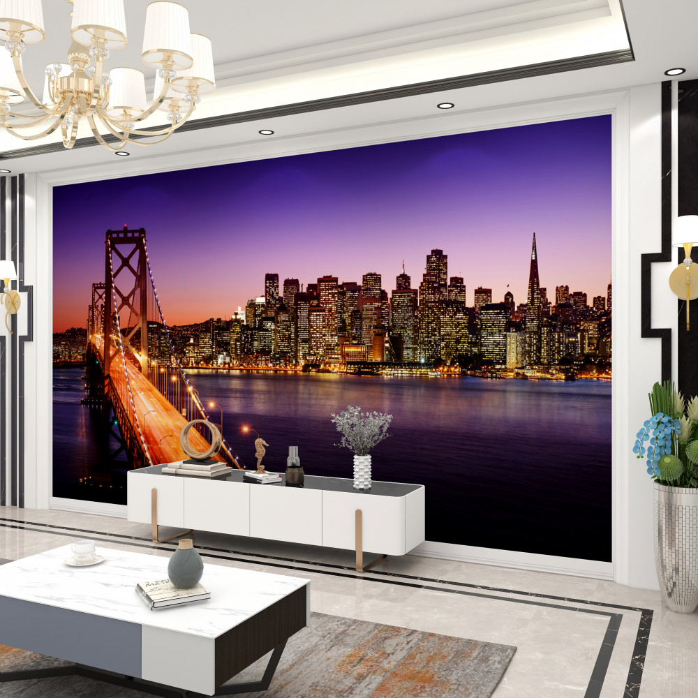 Fototapeta Most San Francisco w nocnych światłach