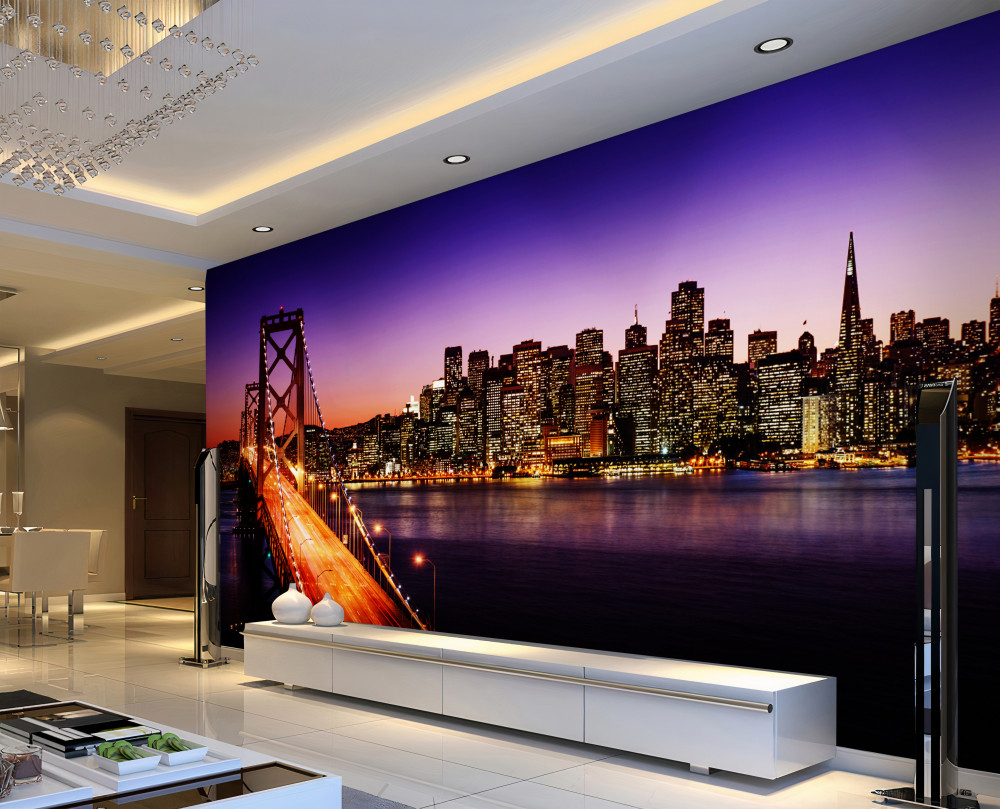 Fototapeta Most San Francisco w nocnych światłach