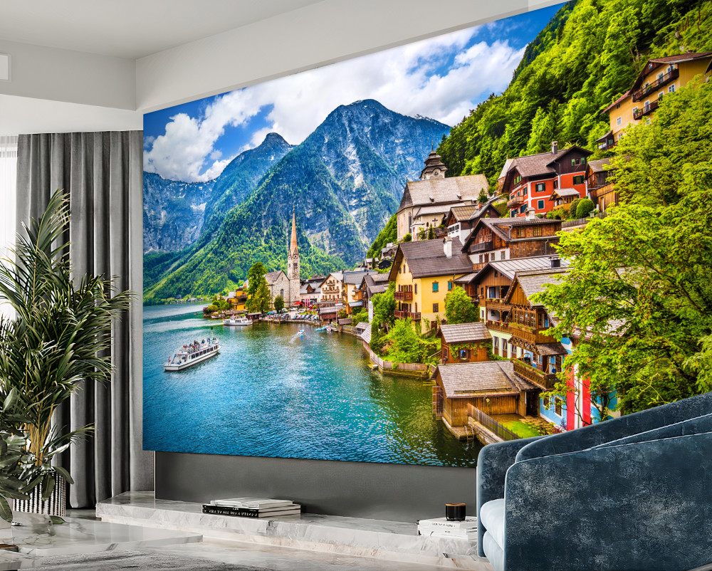 Fototapeta niesamowity austriacki Hallstatt