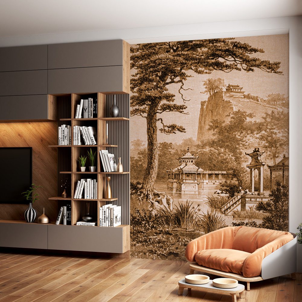 Fototapeta piękny ogród w Chinach