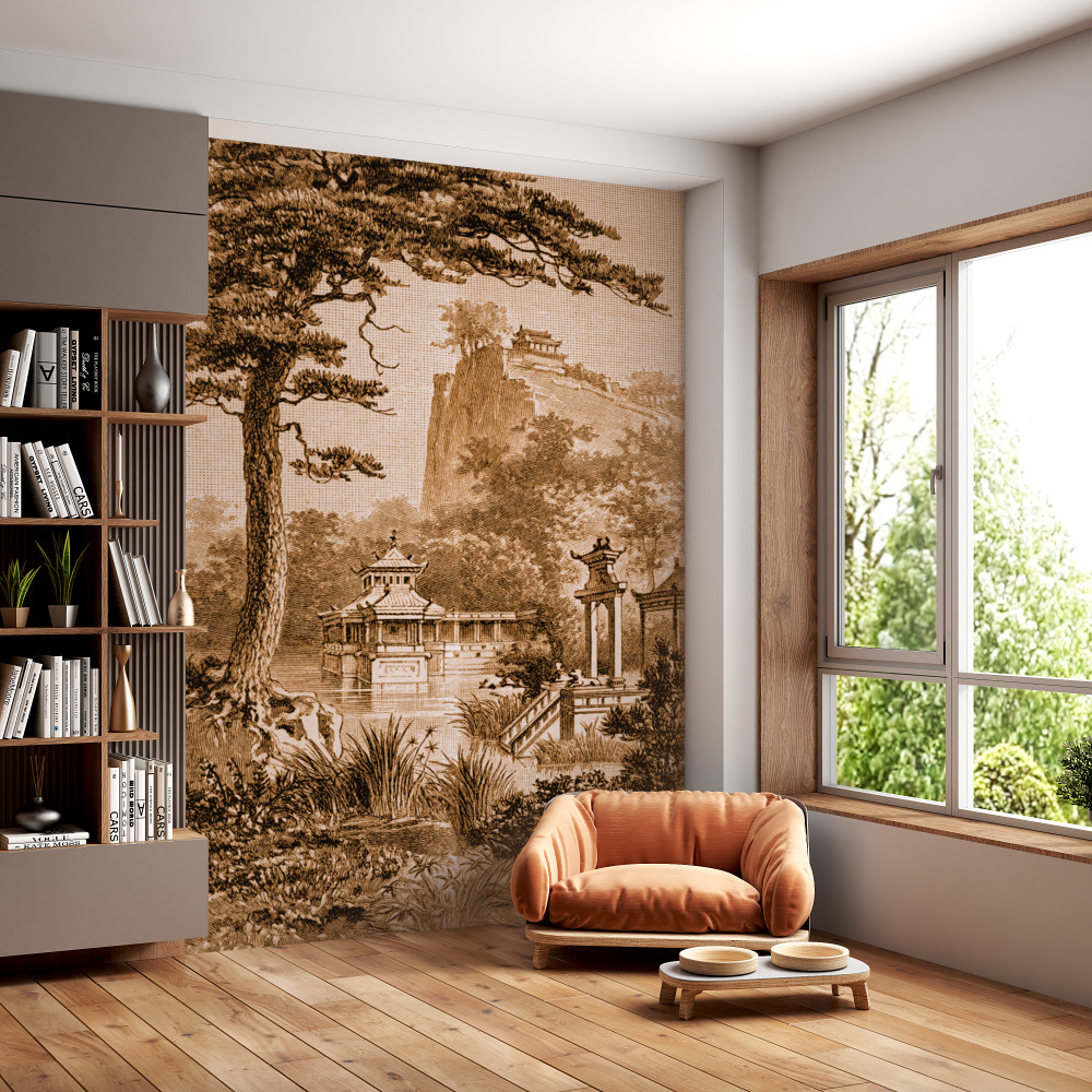 Fototapeta piękny ogród w Chinach