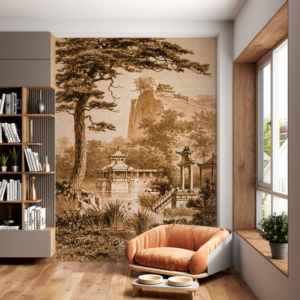 Fototapeta piękny ogród w Chinach