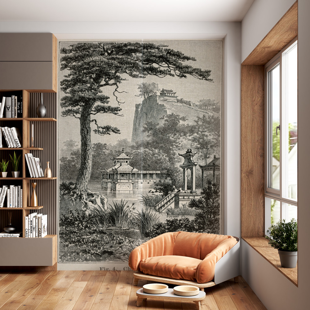 Fototapeta stary chiński ogród