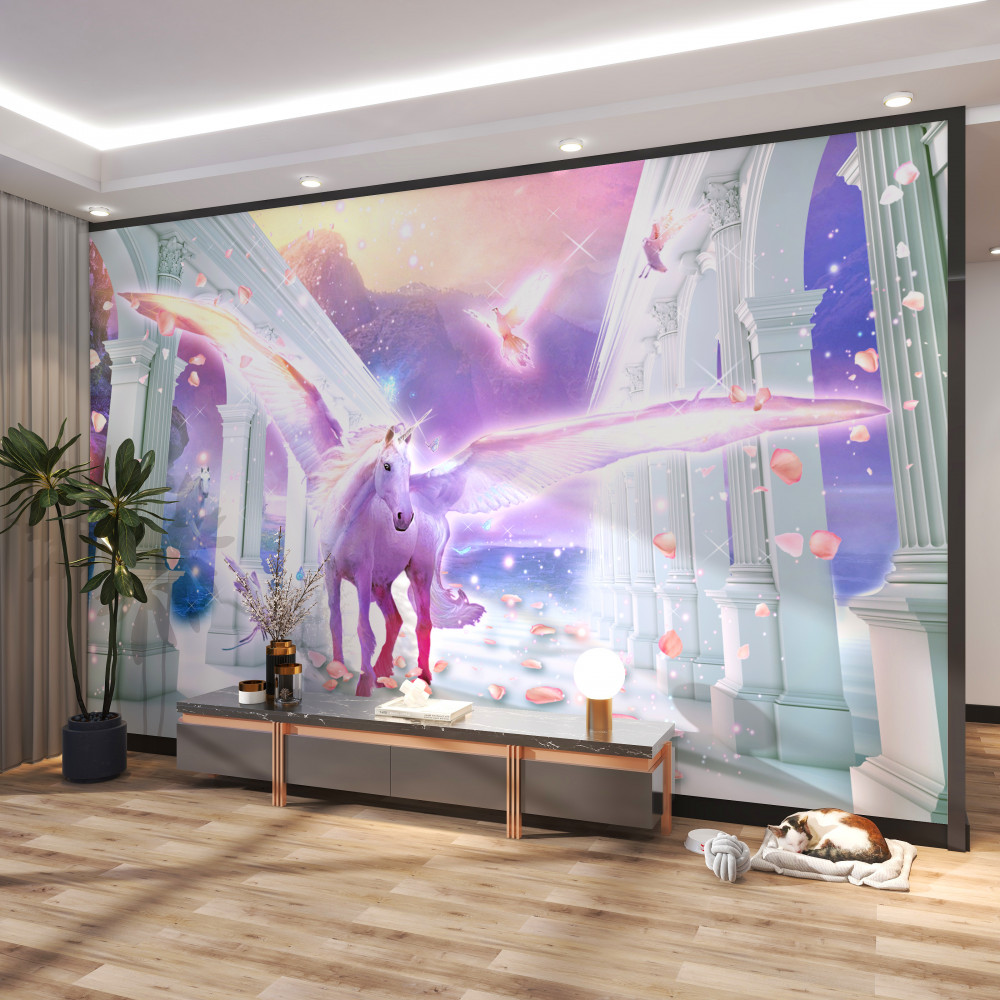 Fototapeta pegaz w świecie fantasy