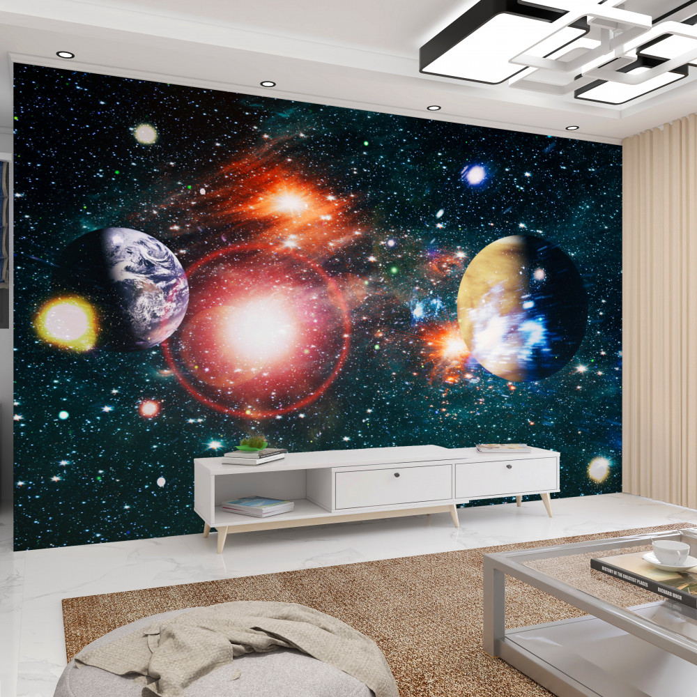Fototapeta rozgwieżdżone nocne niebo