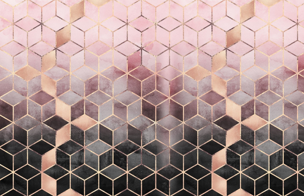 Fototapeta gradient na prostokątnych blokach