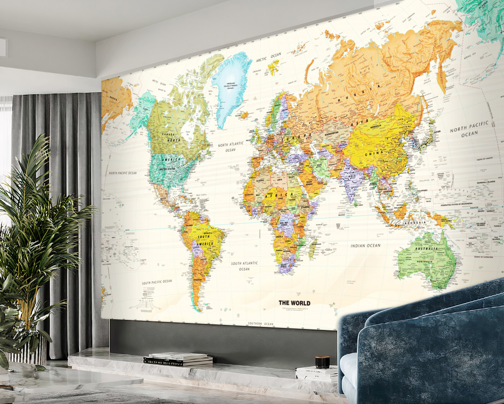 Fototapeta mapa świata świata