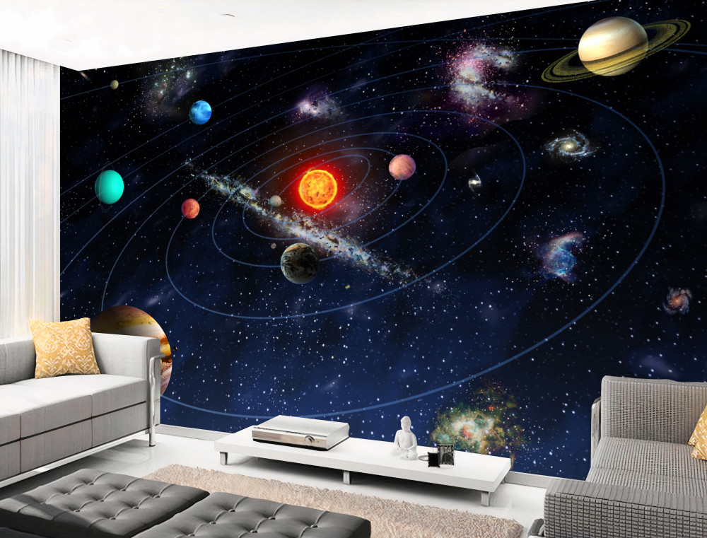 Fototapeta wykres planet w kosmosie