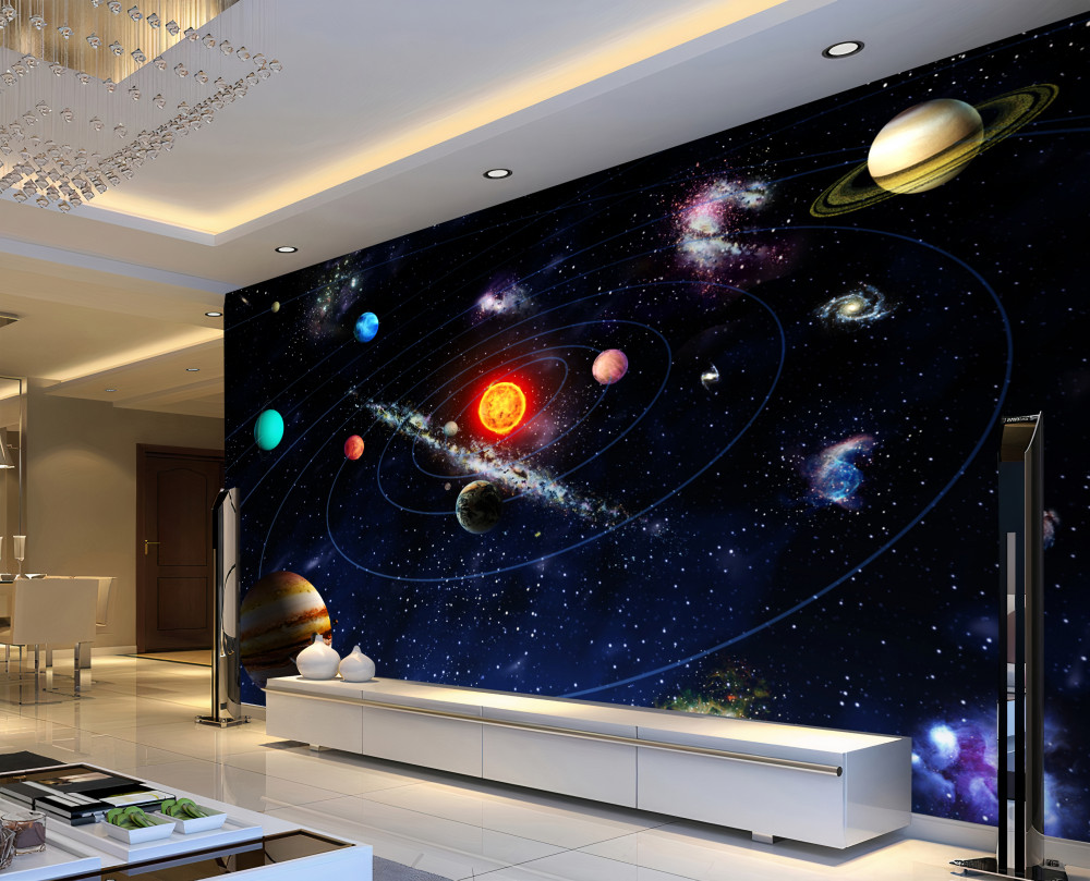 Fototapeta wykres planet w kosmosie