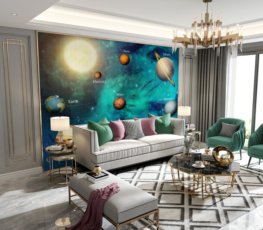 Fototapeta parada nazwanych planet