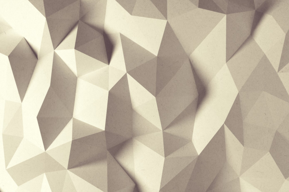 Fototapeta wolumetryczna tekstura kształtów geometrycznych